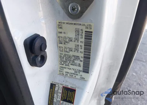 2016 Nissan Frontier S/Sv-I4 из США, поврежденный, VIN 1N6BD0CT4GN765788